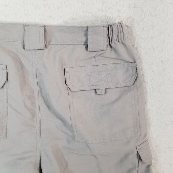 Reel Legends cargo hiking shorts Men's medium gray comfort waist outdoor fishing - Picture 9 of 14